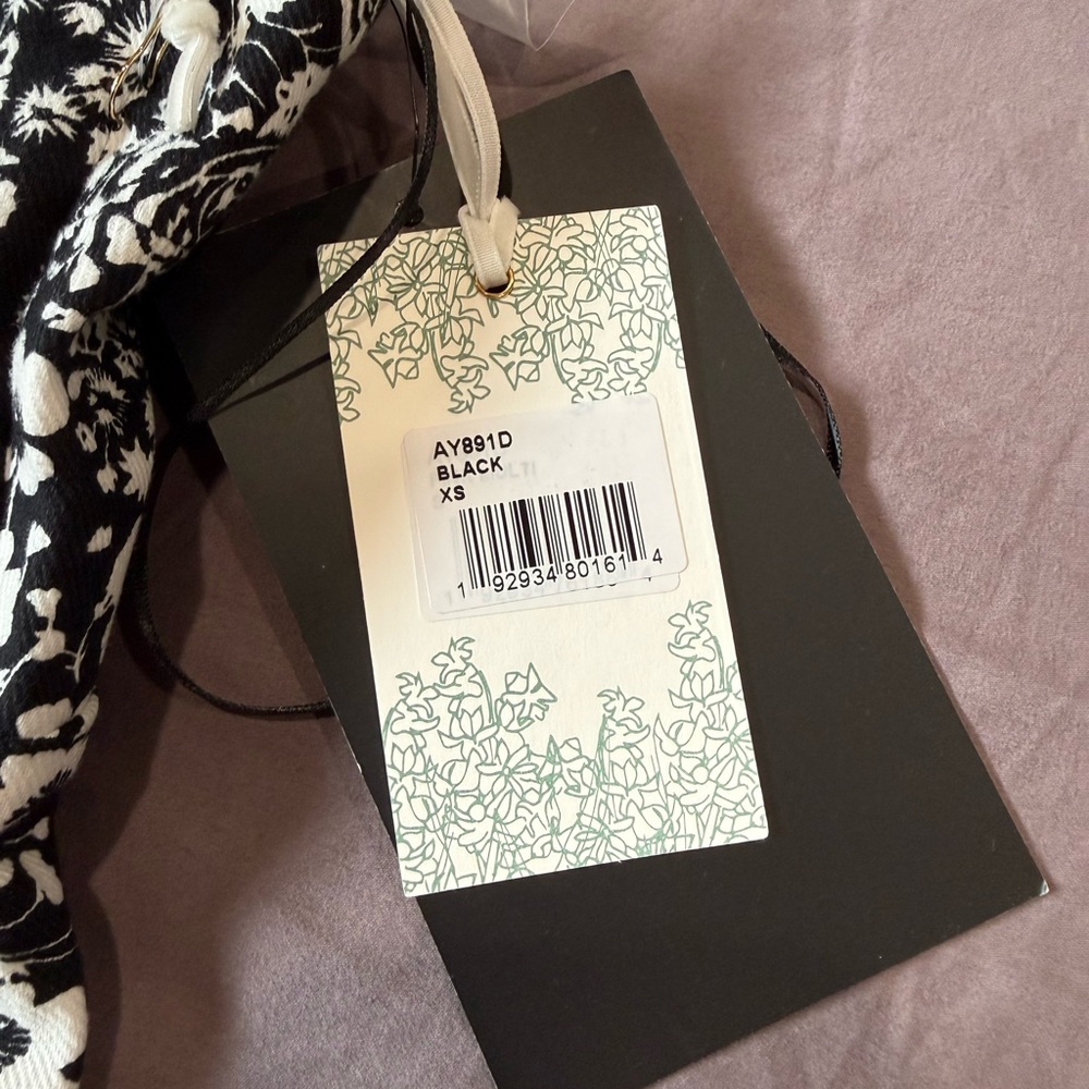 Tuckernuck Black and White Floral Mini Dress - Picture 4 of 5